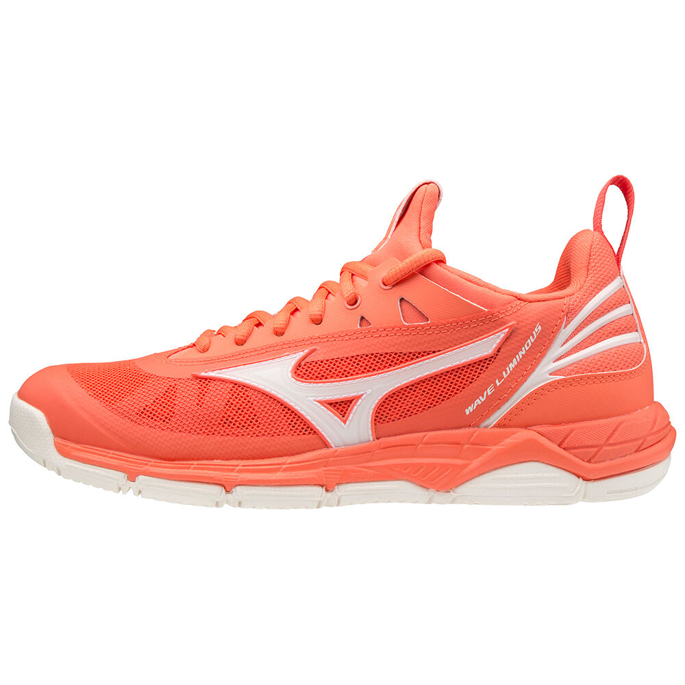 Scarpe Volley Mizuno Wave Luminous Donna - Corallo/Bianche - 36042-GVSW